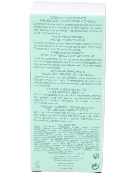 Oily Sk Balancing Crema I 50Ml. de Atache