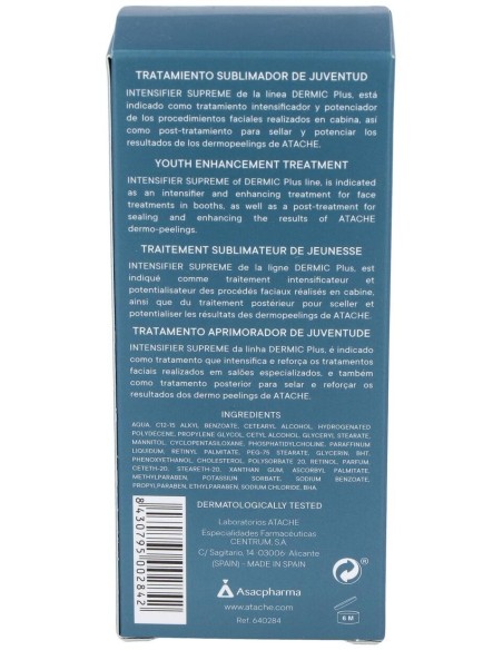 Dermic+ Intensifier Supreme 50Ml. de Atache