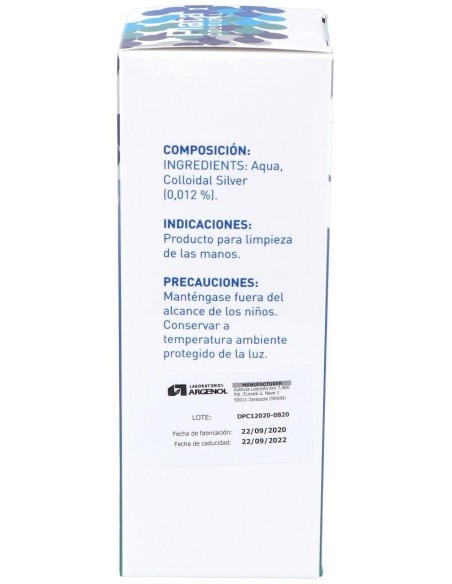 Plata Coloidal 120Ppm 200Ml. de Argenol