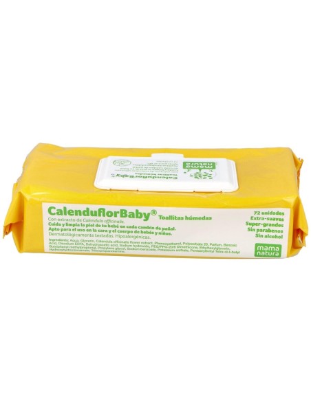 Toallitas De Calendula 72Unid. de Mama Natura