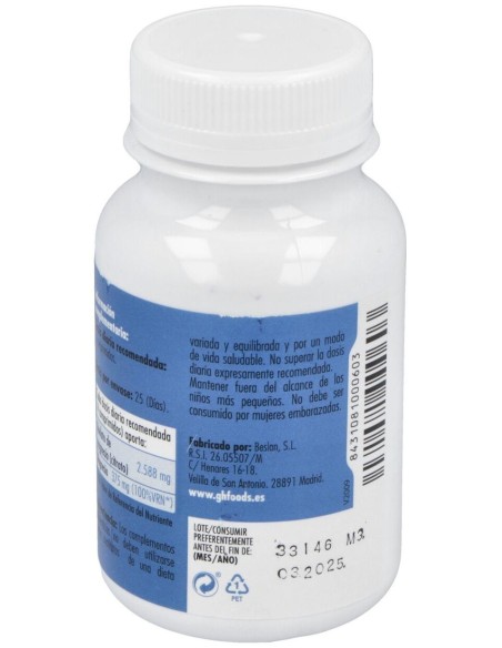 Quelato De Magnesio 100Comp. de Ghf