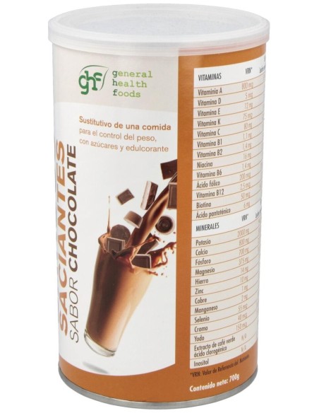 Batido Control De Peso Sabor Chocolate 700Gr. de Ghf