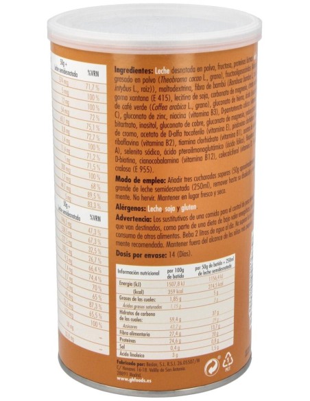 Batido Saciante 700G Polvo Sabor Chocolate de General Health