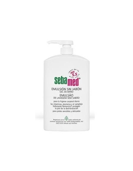 Emulsion Sin Jabon Gel De Baño 1L. de Sebamed