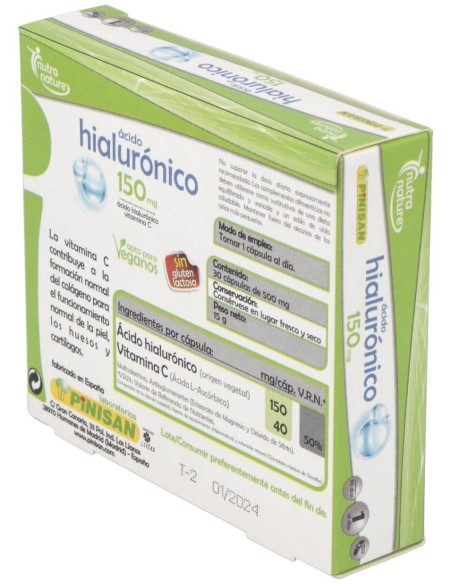 Acido Hialuronico 150Mg. 30Cap. de Pinisan
