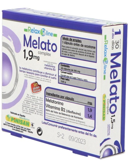 Relax Line Melato 1,9Mg. 30Cap. de Pinisan