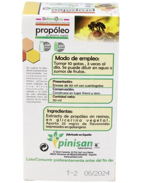 Ext.Propoleo S/Al 50Ml de Pinisan
