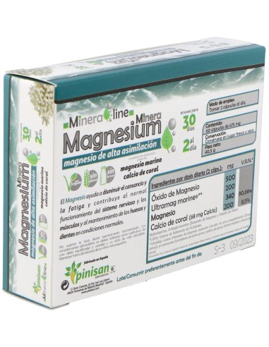 Mineraline Magnesium 60Cap. de Pinisan