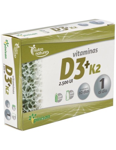 Vitamina D3+K2 60Cap. de Pinisan
