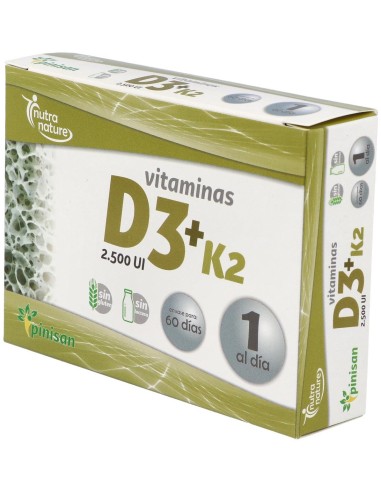 Vitamina D3+K2 60Cap. de Pinisan