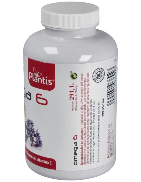 Omega 6 Onagra+Borraja 410 Perlas de Artesania
