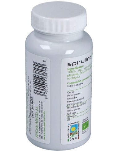 Spirulina Eco Plantis 180 Comp de Artesania