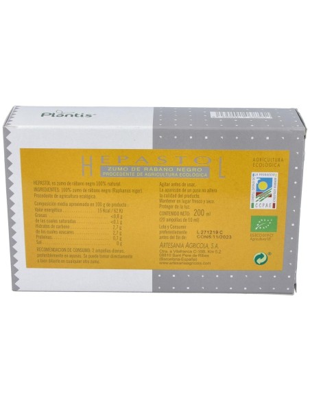 Hepastol Eco Plantis 20X10 Ml de Artesania