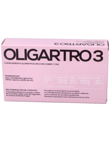 Oligartro-3 Cu-Zn 20 Amp X 5Ml de Artesania