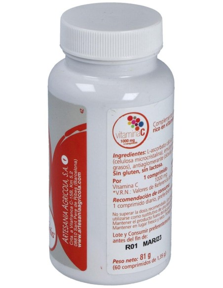 Vitamina C 1000Mg. 60Comp. de Artesania