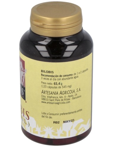 Bilobis Plantis (Ext.Seco Ginkgo Biloba) 120Cap. de Artesania