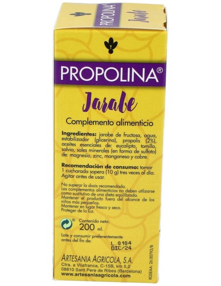 Propolina Adultos Jarabe 200Ml. de Artesania