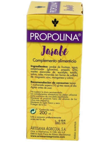 Propolina Adultos Jarabe 200Ml. de Artesania