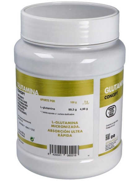 Glutamina Concept 500Gr. de Mega Plus