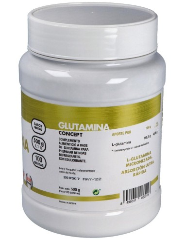 Glutamina Concept 500Gr. de Mega Plus