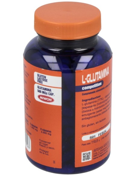 L-Glutamina 180Cap. de Mega Plus