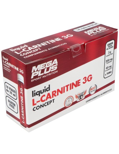 L-Carnitine Concep 3G 14Viales de Mega Plus