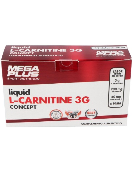 L-Carnitine Concep 3G 14Viales de Mega Plus