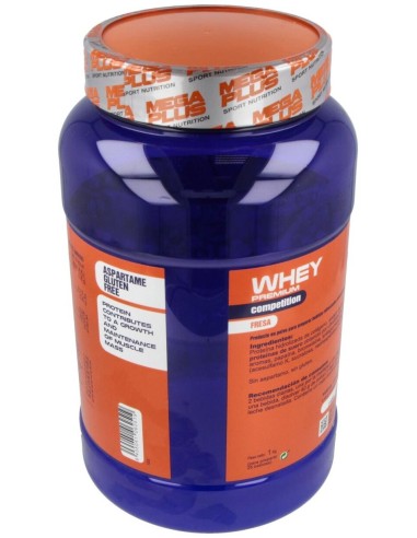Whey Premium Competition Fresa 1Kg. de Mega Plus
