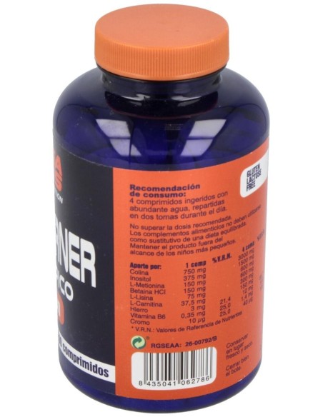 Fat Burner Lipotropico 200Comp. De 1,8Gr de Mega Plus