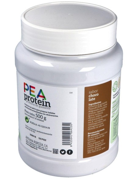 Pea Protein Proteina De Guisante Chocolate 500Gr. de Mega Plus