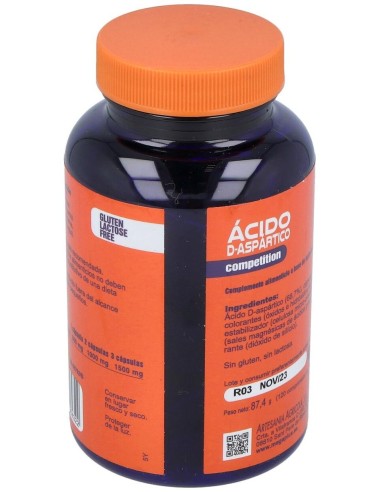Acido D-Aspartico 120Comp. de Mega Plus