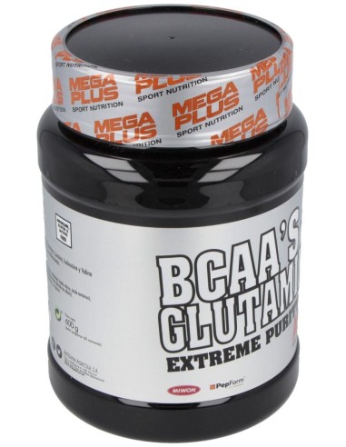 Bcaa+Glutamina Sabor Fresa 600Gr. Extreme Purity de Mega Plus