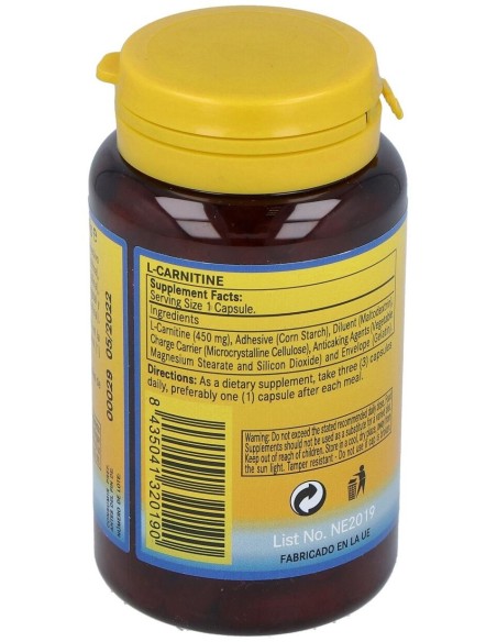 L-Carnitina 450Mg. 100Cap. de Nature Essential
