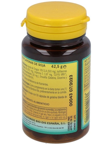 Isoflavonas De Soja 620Mg. 50Perlas de Nature Essential