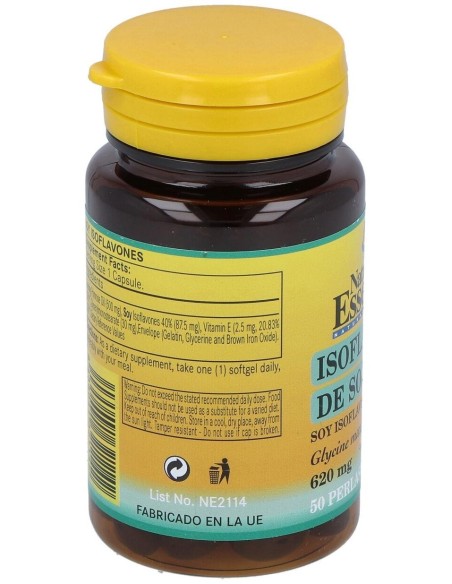 Isoflavonas De Soja 620Mg. 50Perlas de Nature Essential