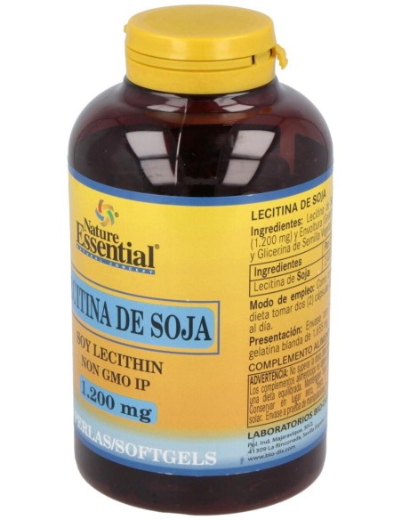 Lecitina De Soja 1200Mg. 150Perlas de Nature Essential
