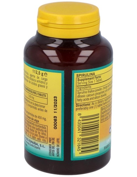 Espirulina 400Mg. 250Comp. de Nature Essential