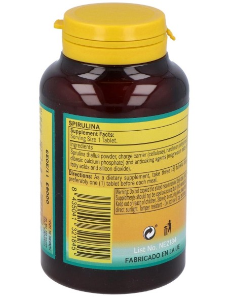 Espirulina 400Mg. 250Comp. de Nature Essential