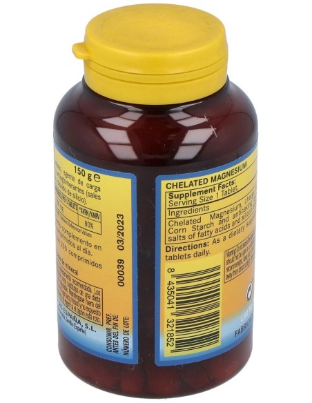 Magnesio Quelado 300Mg. 250Comp. de Nature Essential