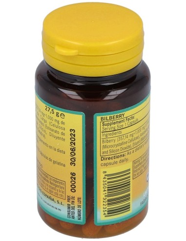 Arandano 1000Mg. 50Cap. de Nature Essential