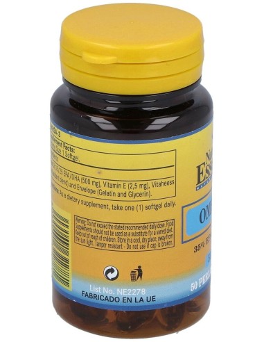 Omega 3 (Epa 35% Dha 25%) 500Mg. 50Perlas de Nature Essential