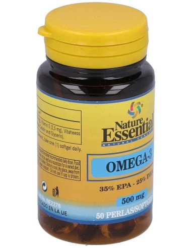 Omega 3 (Epa 35% Dha 25%) 500Mg. 50Perlas de Nature Essential