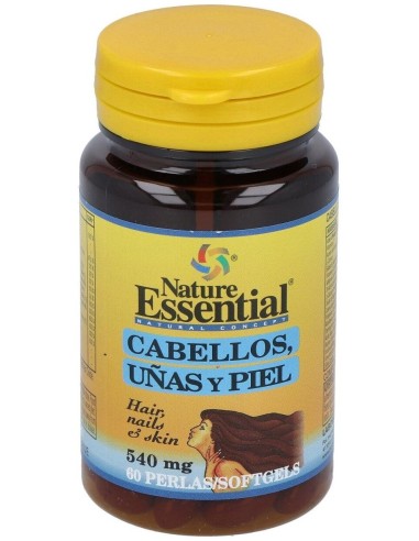 Cabello, Uñas Y Piel 540Mg. 60Perlas de Nature Essential