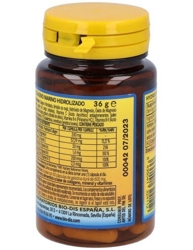 Colageno Marino Hidroliza+Magnesio 600Mg. 60Comp. de Nature Essential