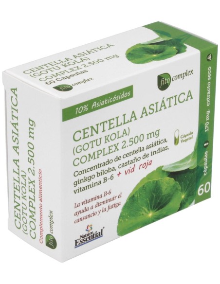 Centella Asiatica Complex 2500Mg. 60Cap. de Nature Essential