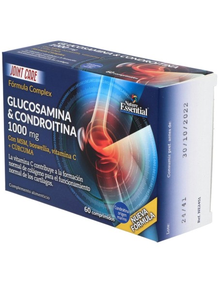Glucosamina+Condroitina+Msm 1000Mg. 60Comp. de Nature Essential
