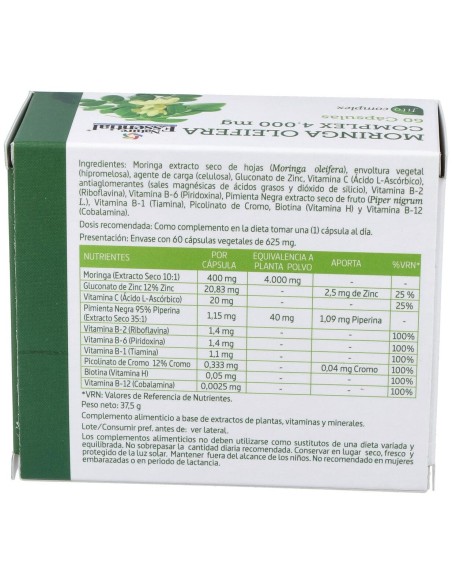 Moringa Complex 4000Mg. 60Cap. de Nature Essential