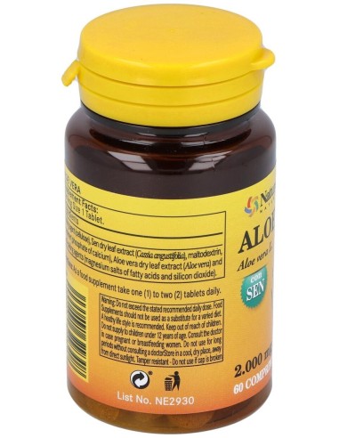 Aloe Vera 2000Mg. Con Sen 60Comp. de Nature Essential