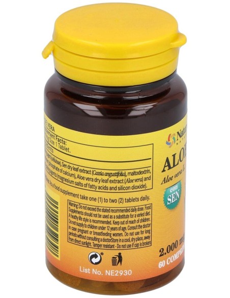 Aloe Vera 2000Mg. Con Sen 60Comp. de Nature Essential