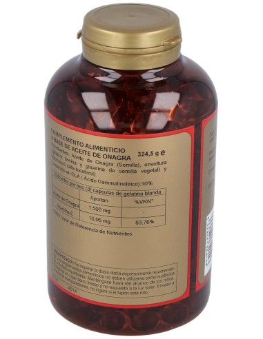 Aceite De Onagra 500Mg. 450Perlas de Obire